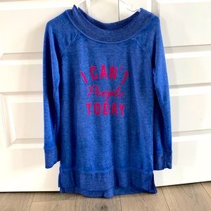 Maurices XS wide neck sweatshirt